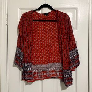 New Look Red Patterned Kimono